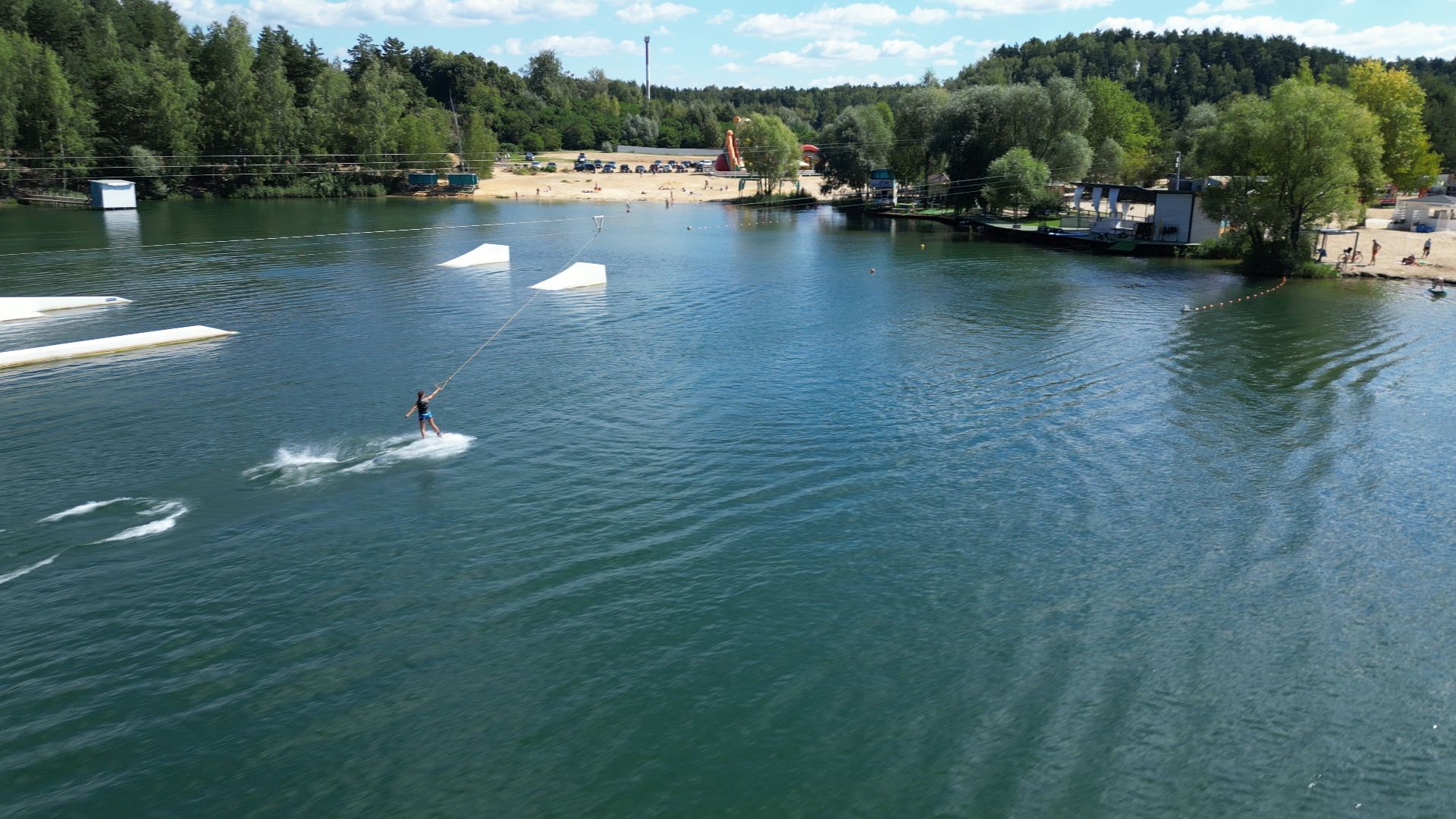 волкуша, карьер, пляж,видео с коптера,