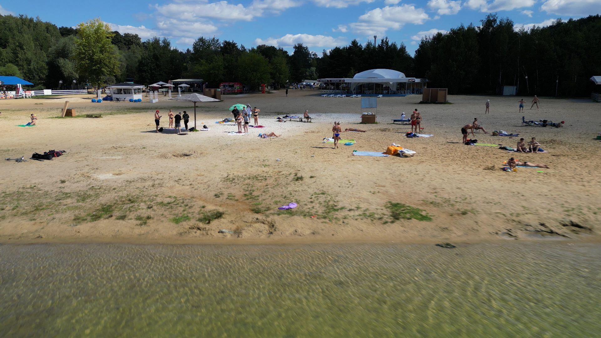 волкуша, карьер, пляж,видео с коптера,