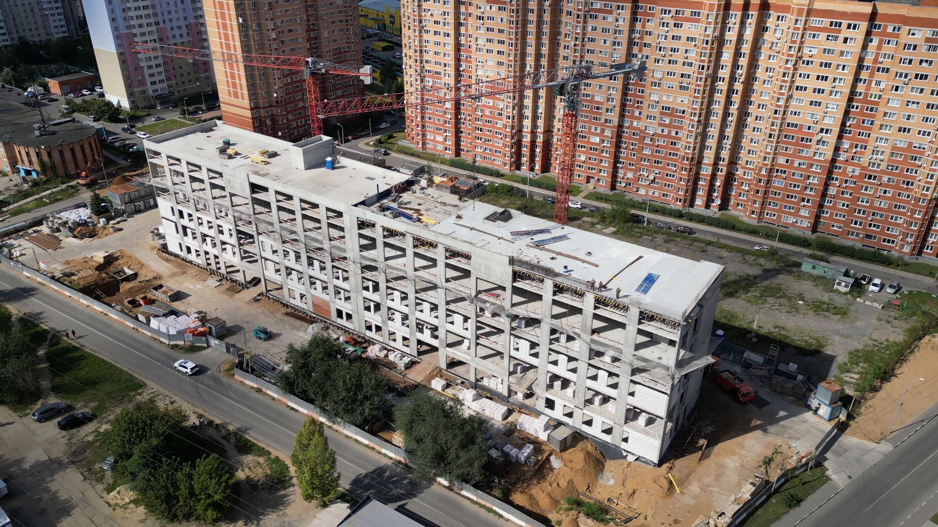 поликлиника, медицина,котельники, видео с коптера,