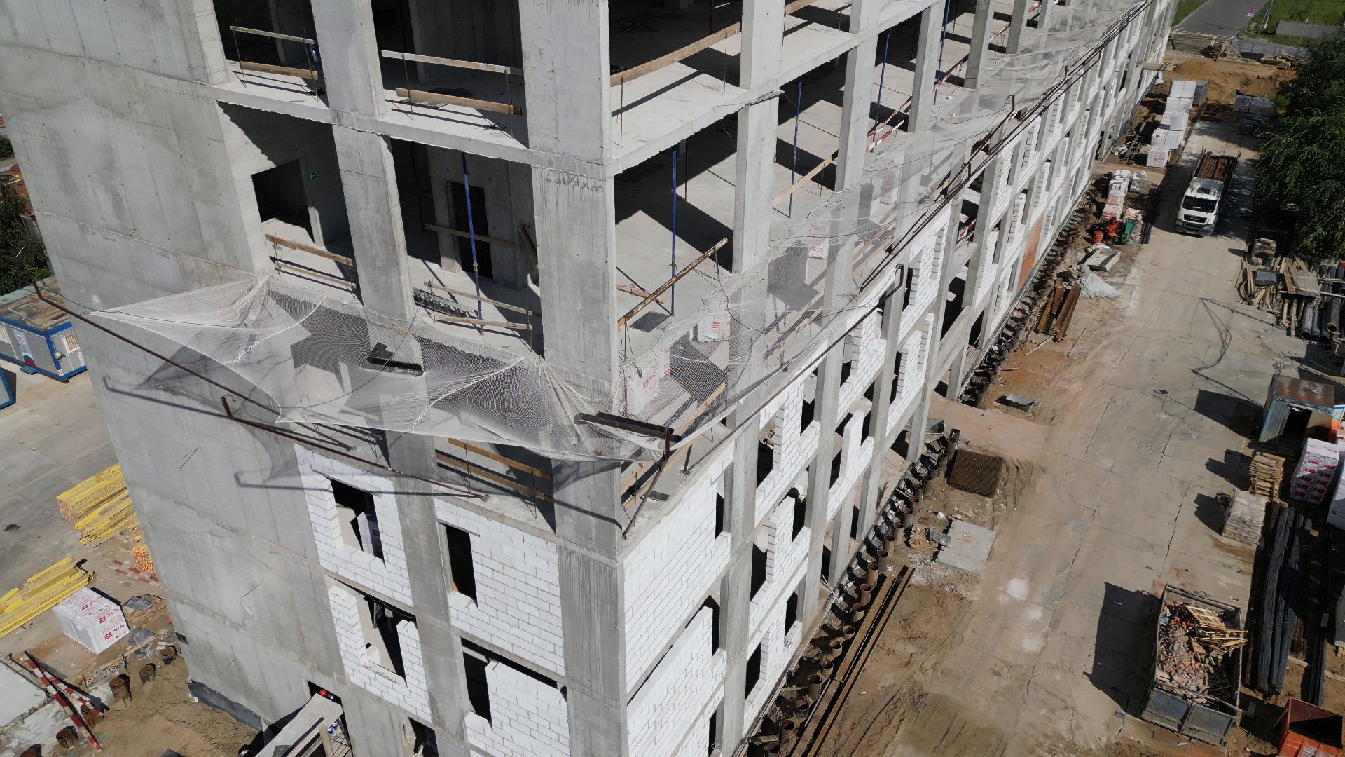 поликлиника, медицина,котельники, видео с коптера,