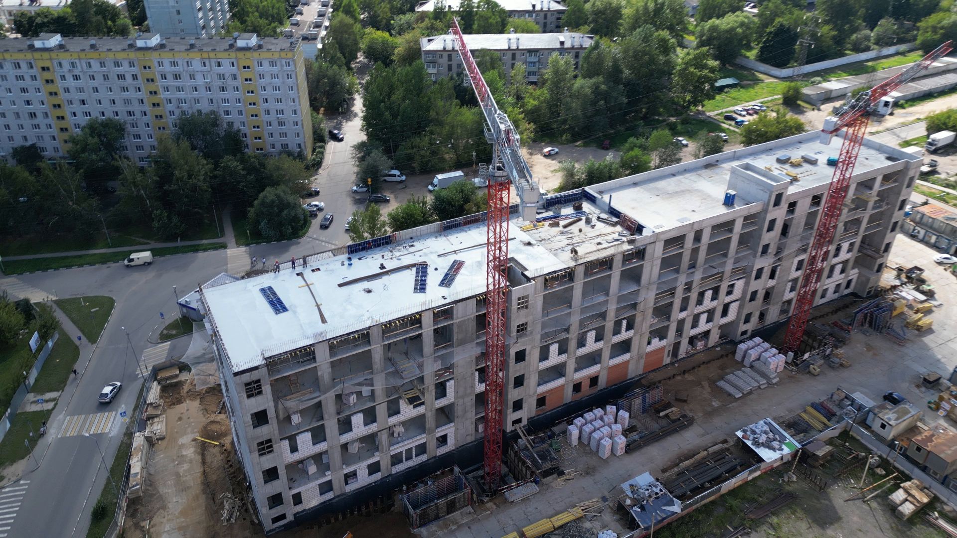 поликлиника, медицина,котельники, видео с коптера,