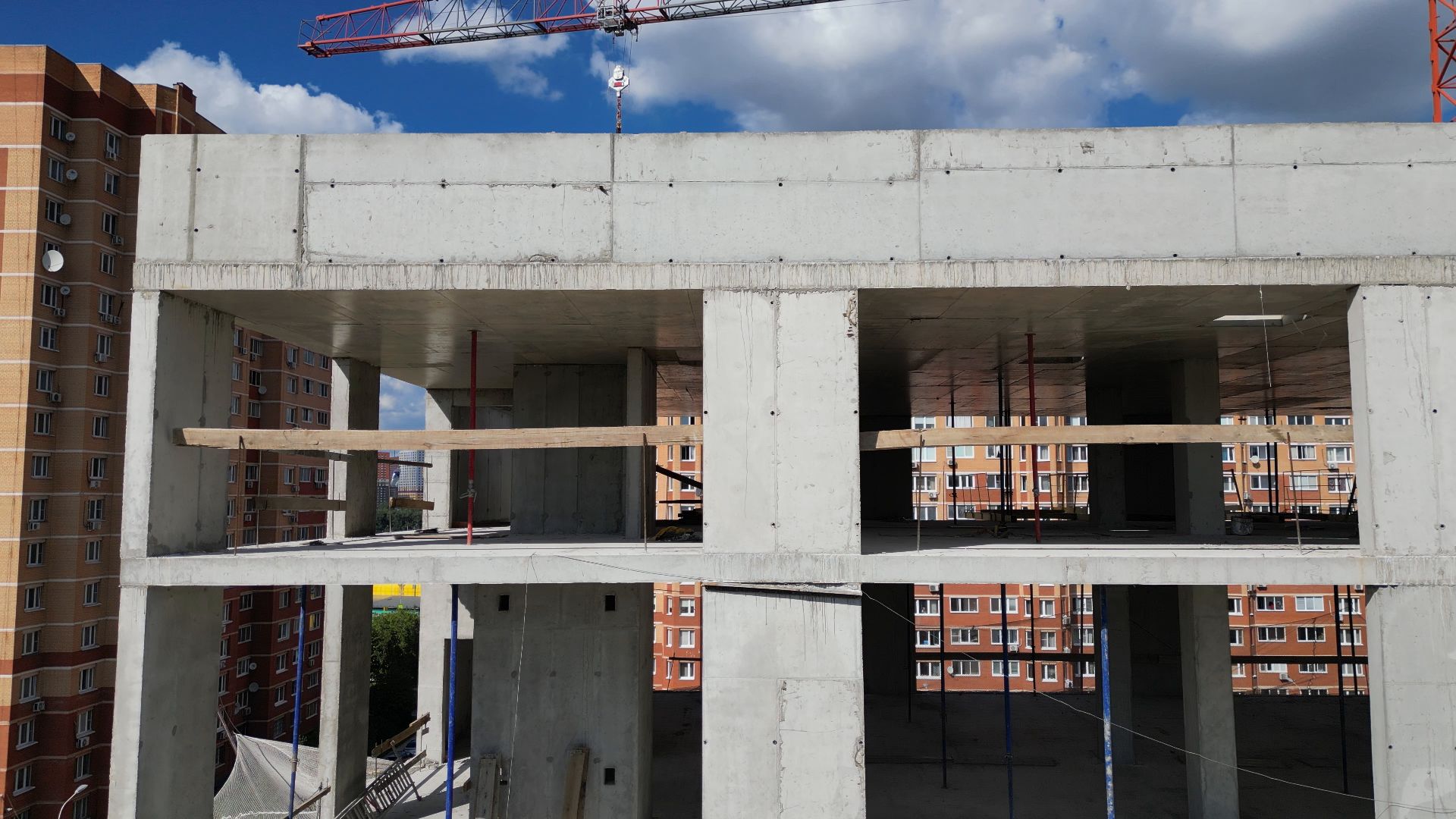 поликлиника, медицина,котельники, видео с коптера,