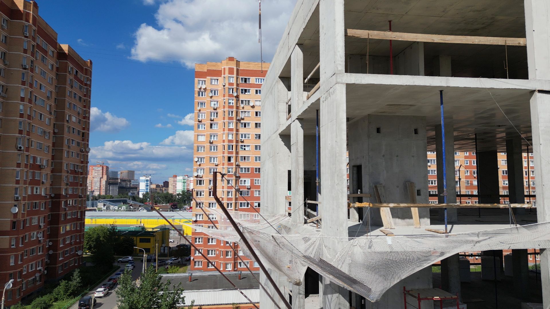 поликлиника, медицина,котельники, видео с коптера,