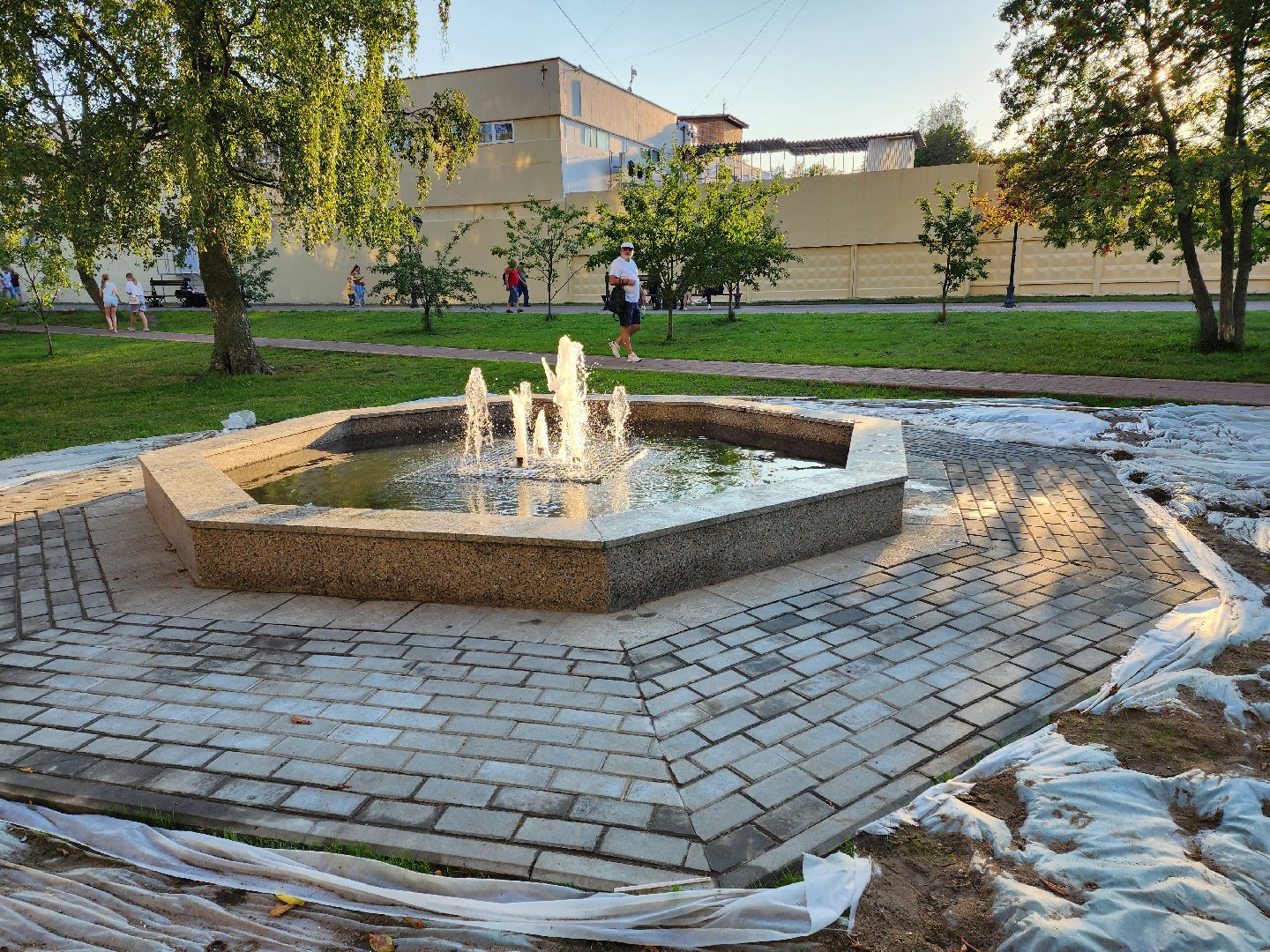 Раменское, благоустройство, фонтан на Школьном бульваре