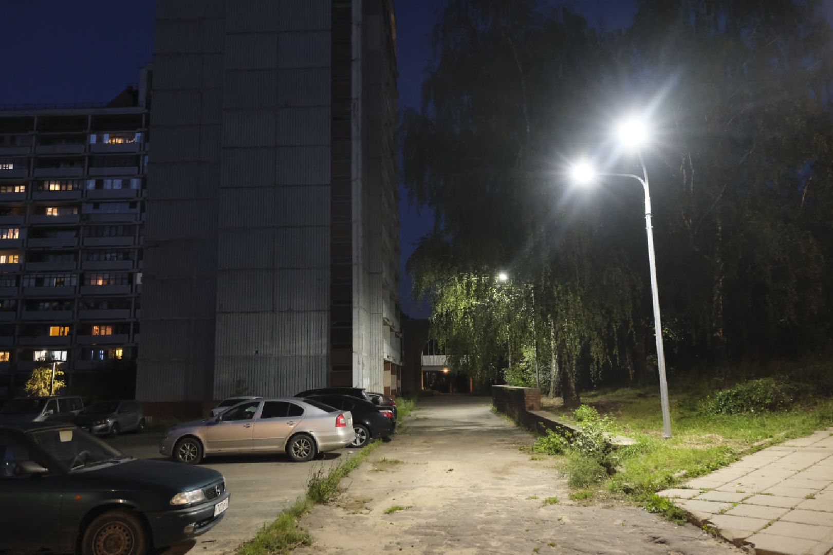 Пущино, освещение