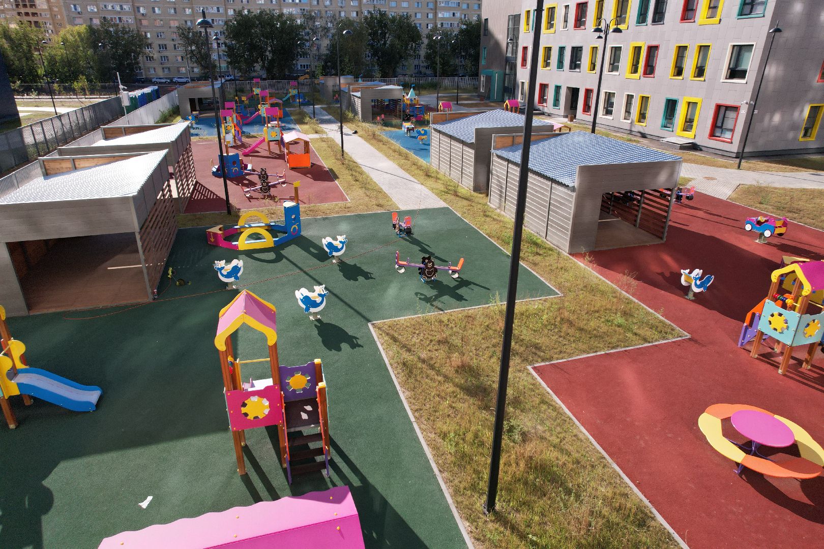 школа, королев,видео с коптера, садик,