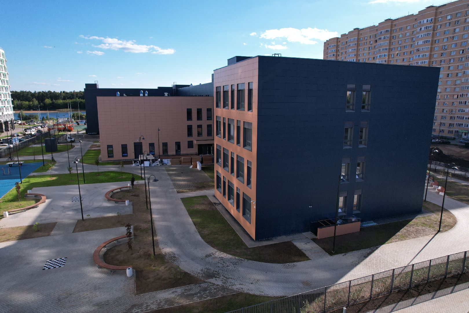 школа, учеба, дети,королёв, видео с коптера,