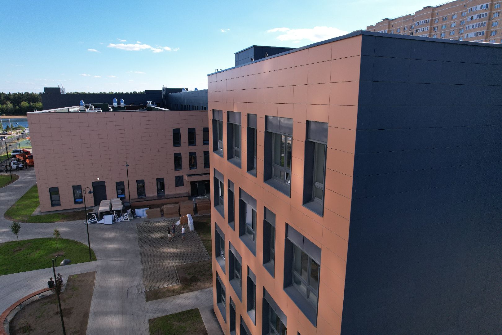 школа, учеба, дети,королёв, видео с коптера,