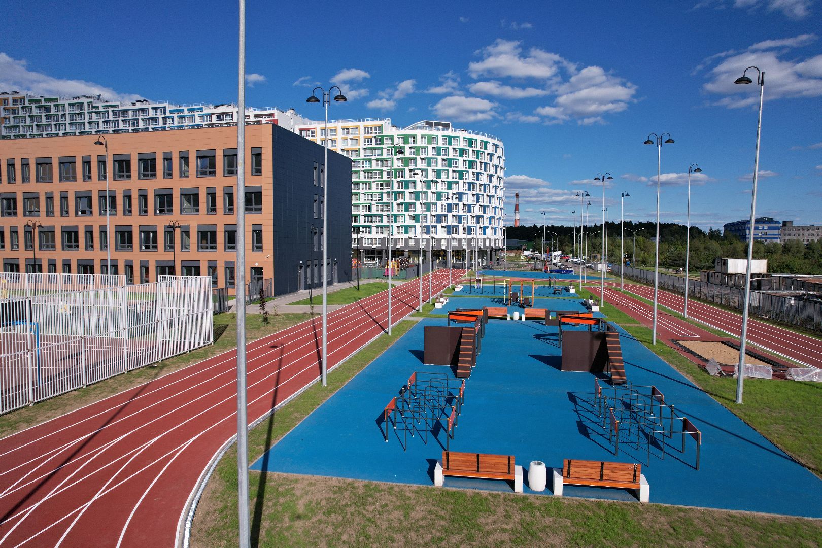 школа, учеба, дети,королёв, видео с коптера,