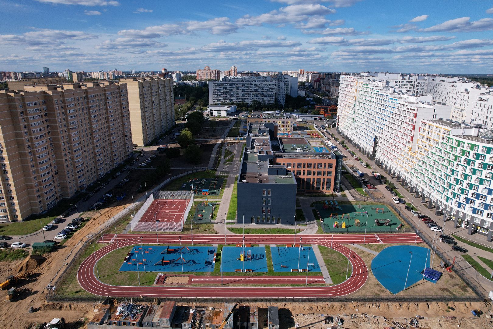 школа, учеба, дети,королёв, видео с коптера,