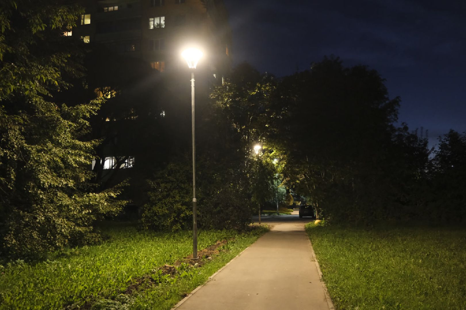 Пущино, освещение, дворы