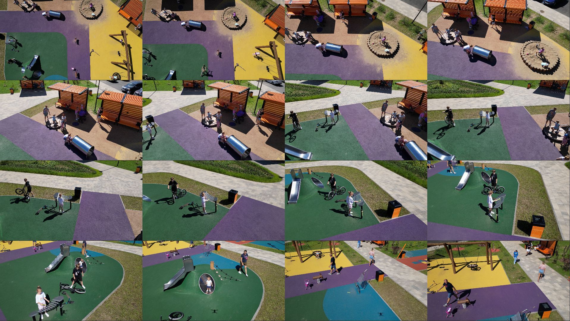 сквер, лыткарино,видео с коптера, дети,