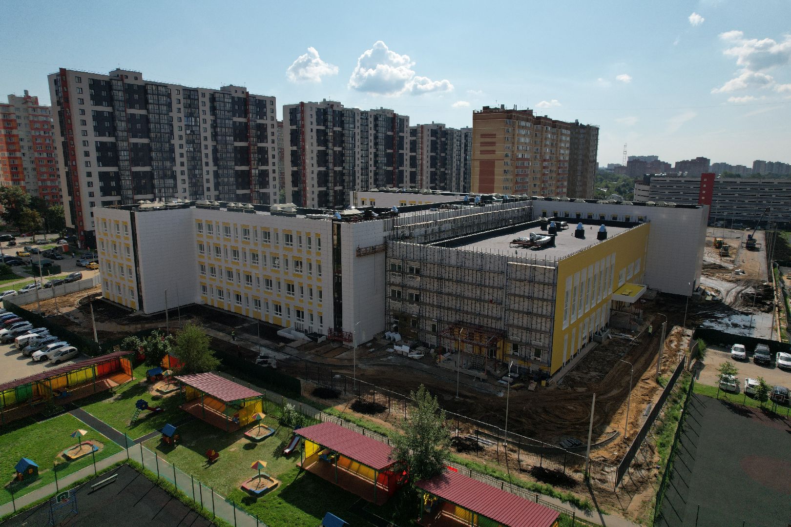 школа, щелково,образование, видео с коптера,