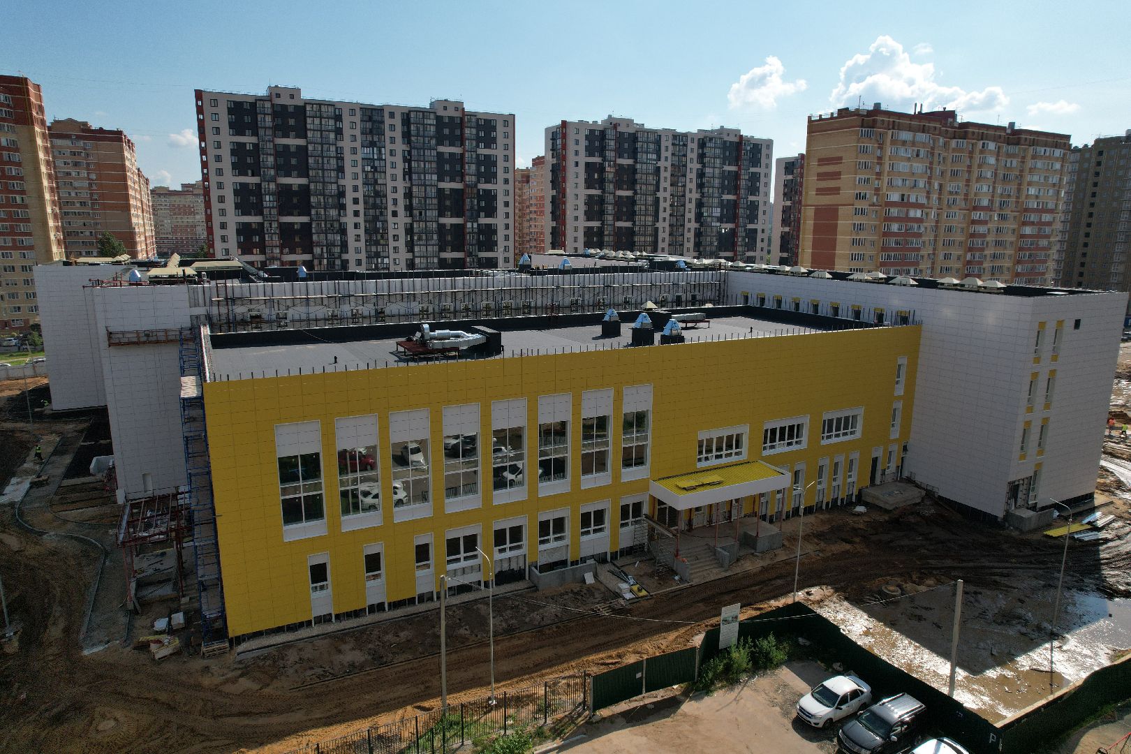 школа, щелково,образование, видео с коптера,