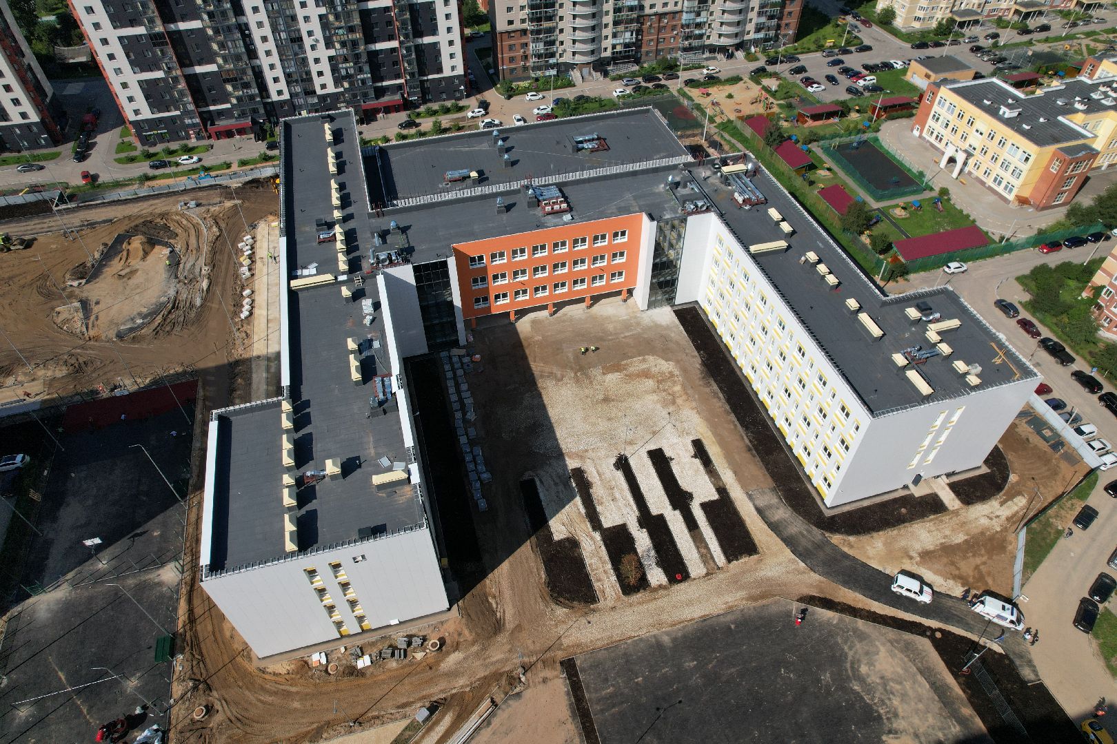 школа, щелково,образование, видео с коптера,