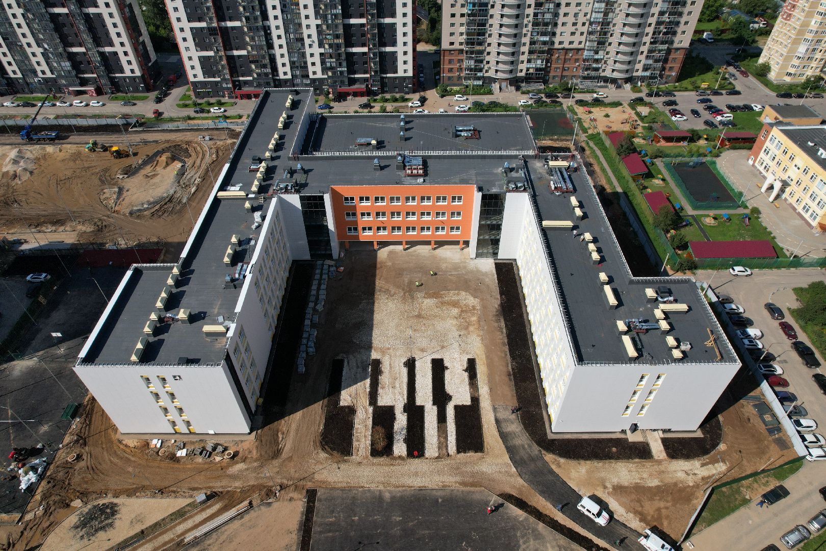 школа, щелково,образование, видео с коптера,