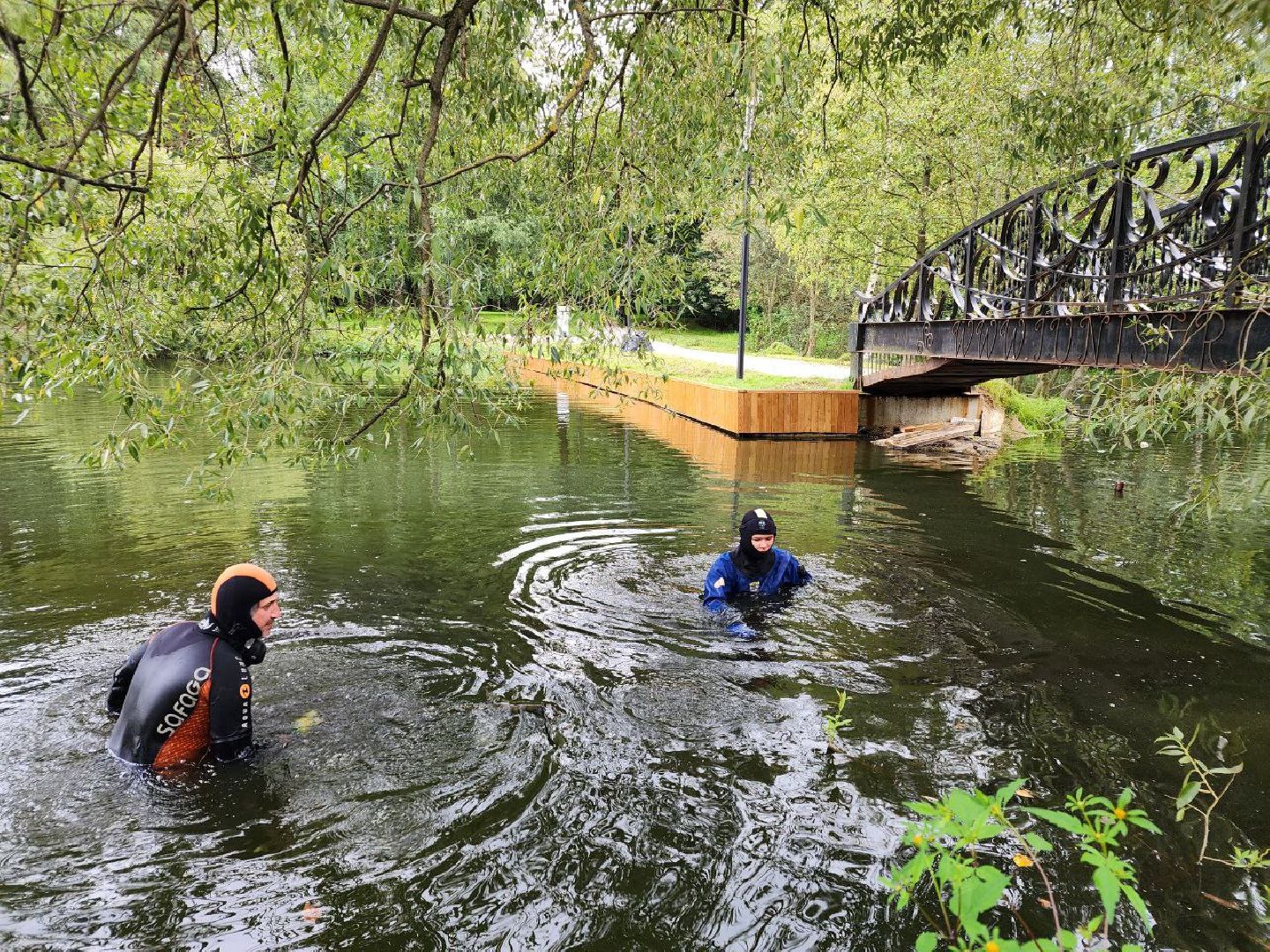 парк, водоём, очистка пруда, экология, Лосино-Петровский