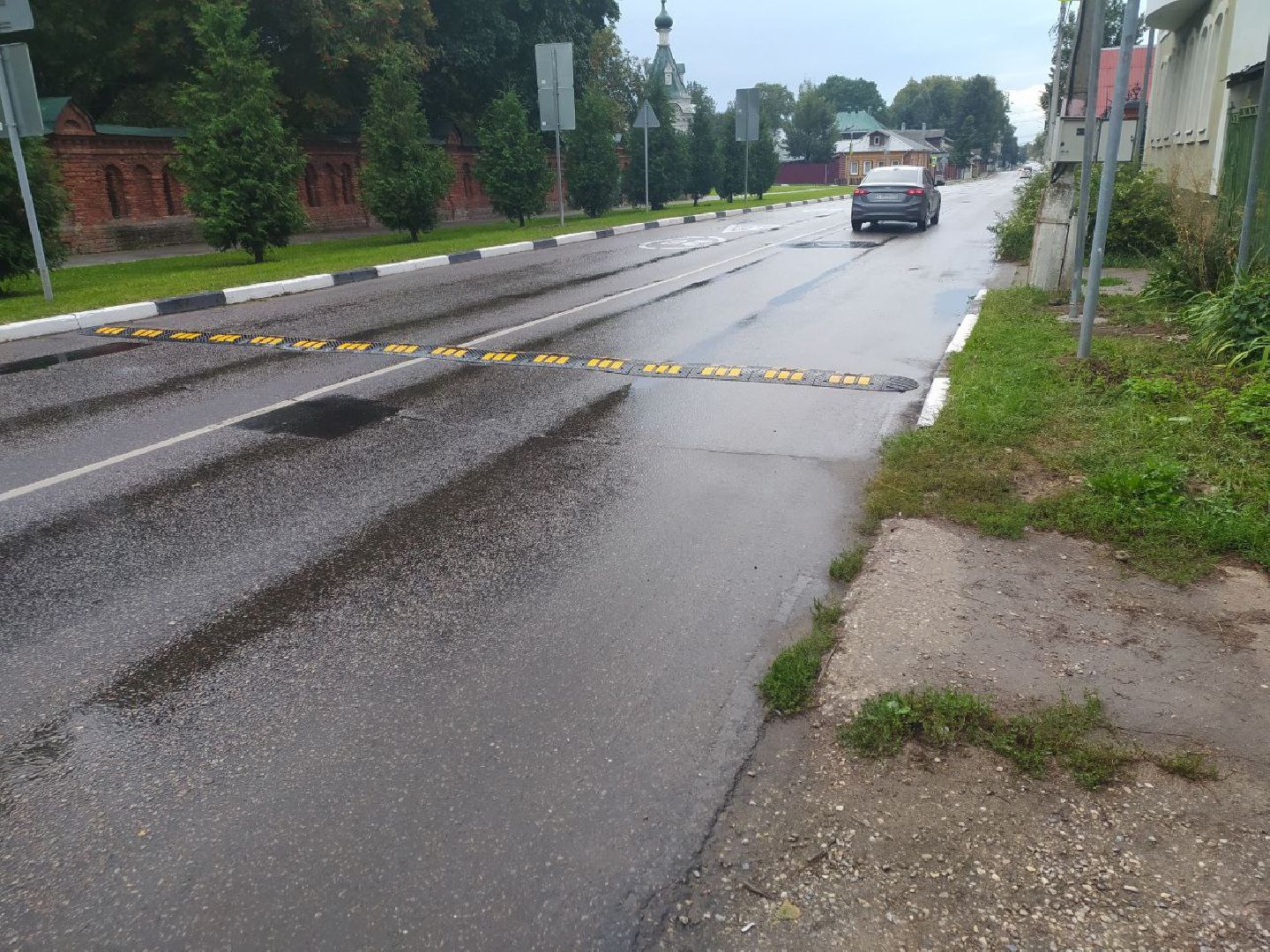 Коломна, дороги, лежачие полицейские, светофор