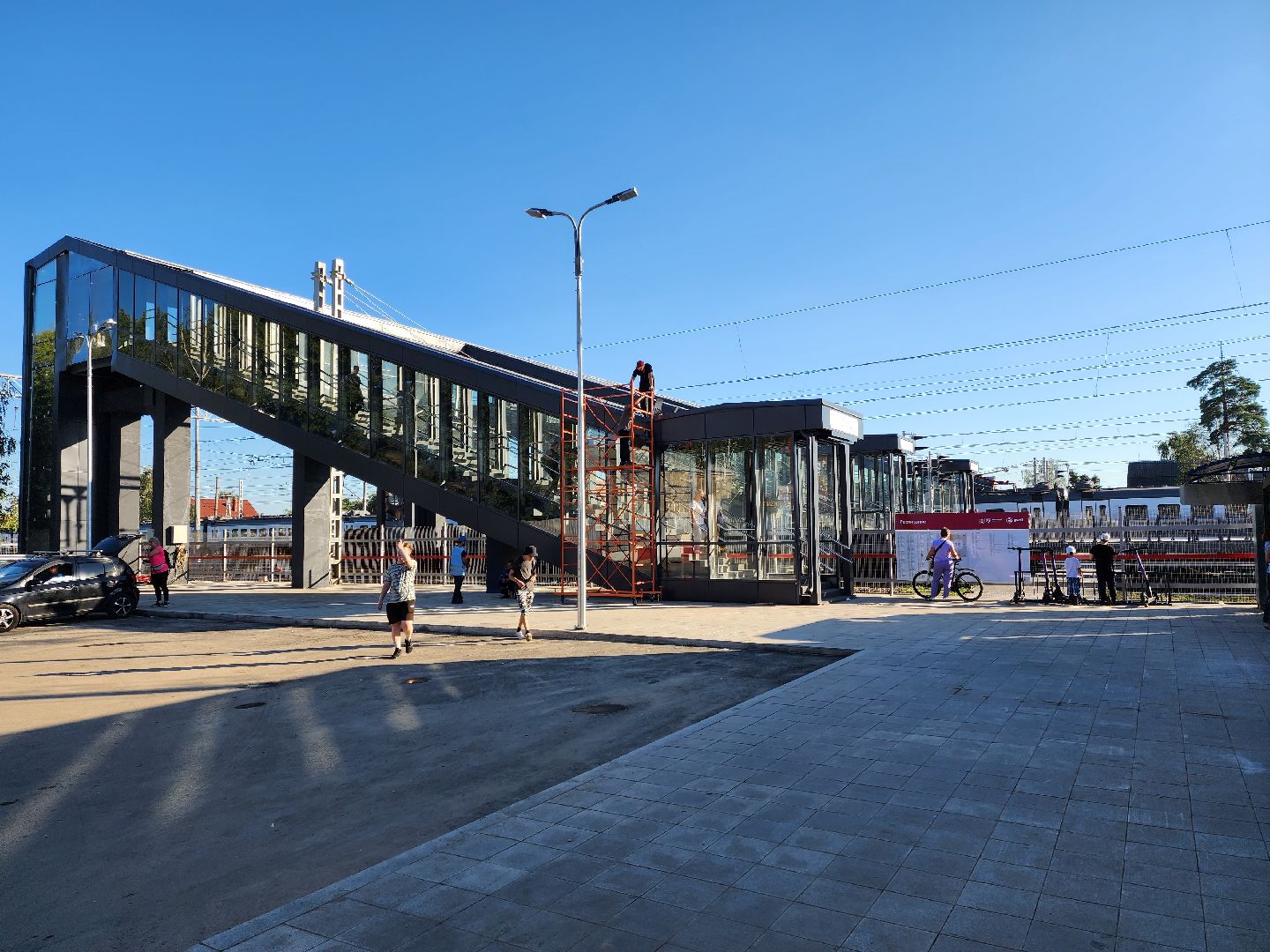 Раменское, транспорт, МЦД-3, на мосту у платформы Ипподром запустили пассажирские лифты