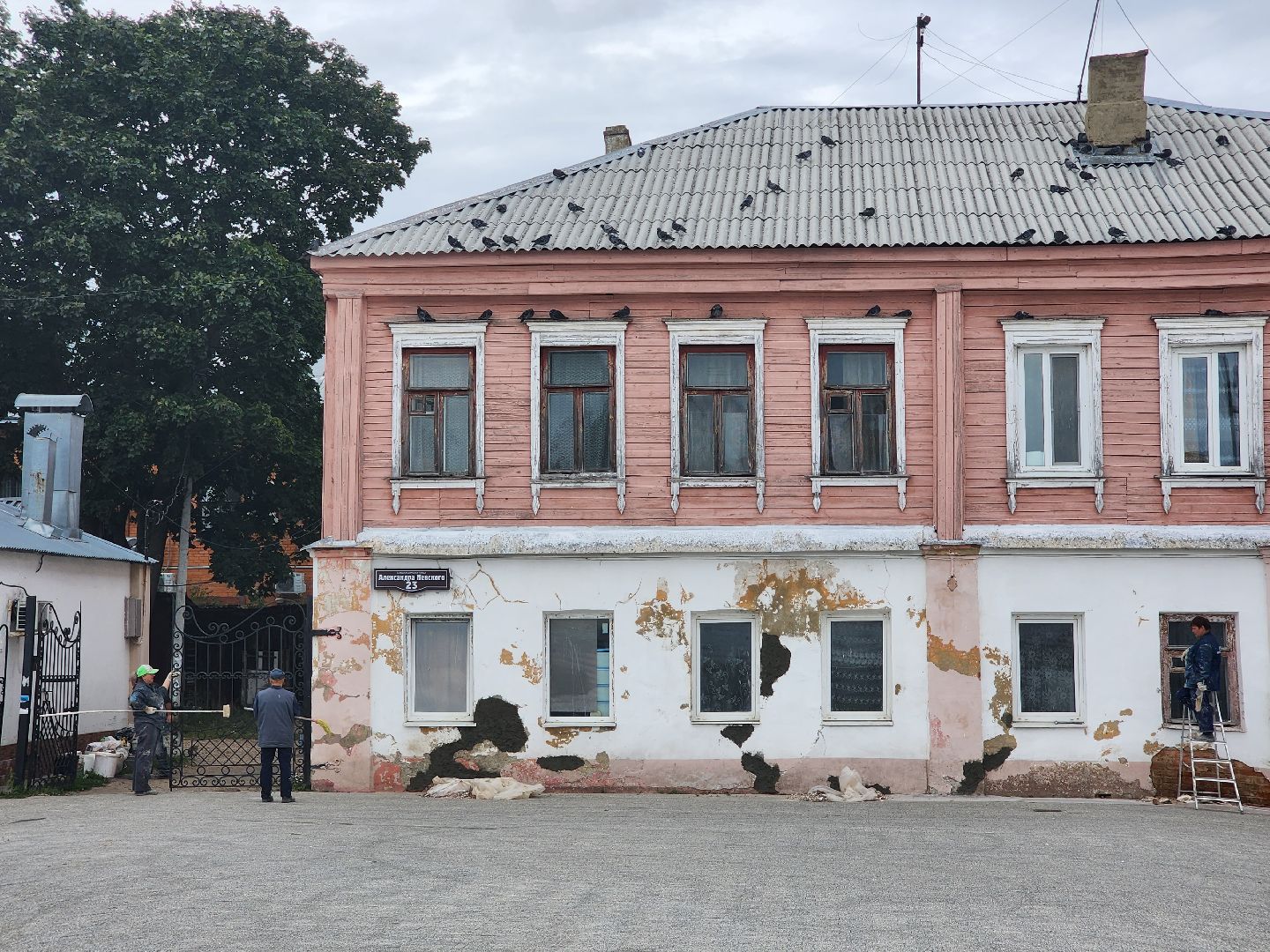 Егорьевск, Александра Невского, дом, фасад, ремонт