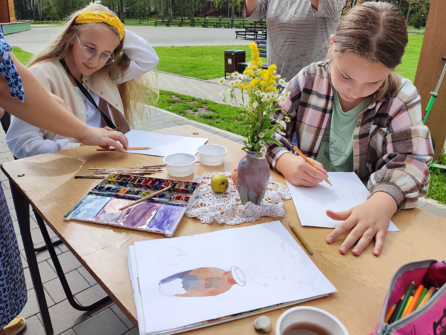 #пленэр, #искусство, #паркпобеды, #рисуемнаприроде, #талдом