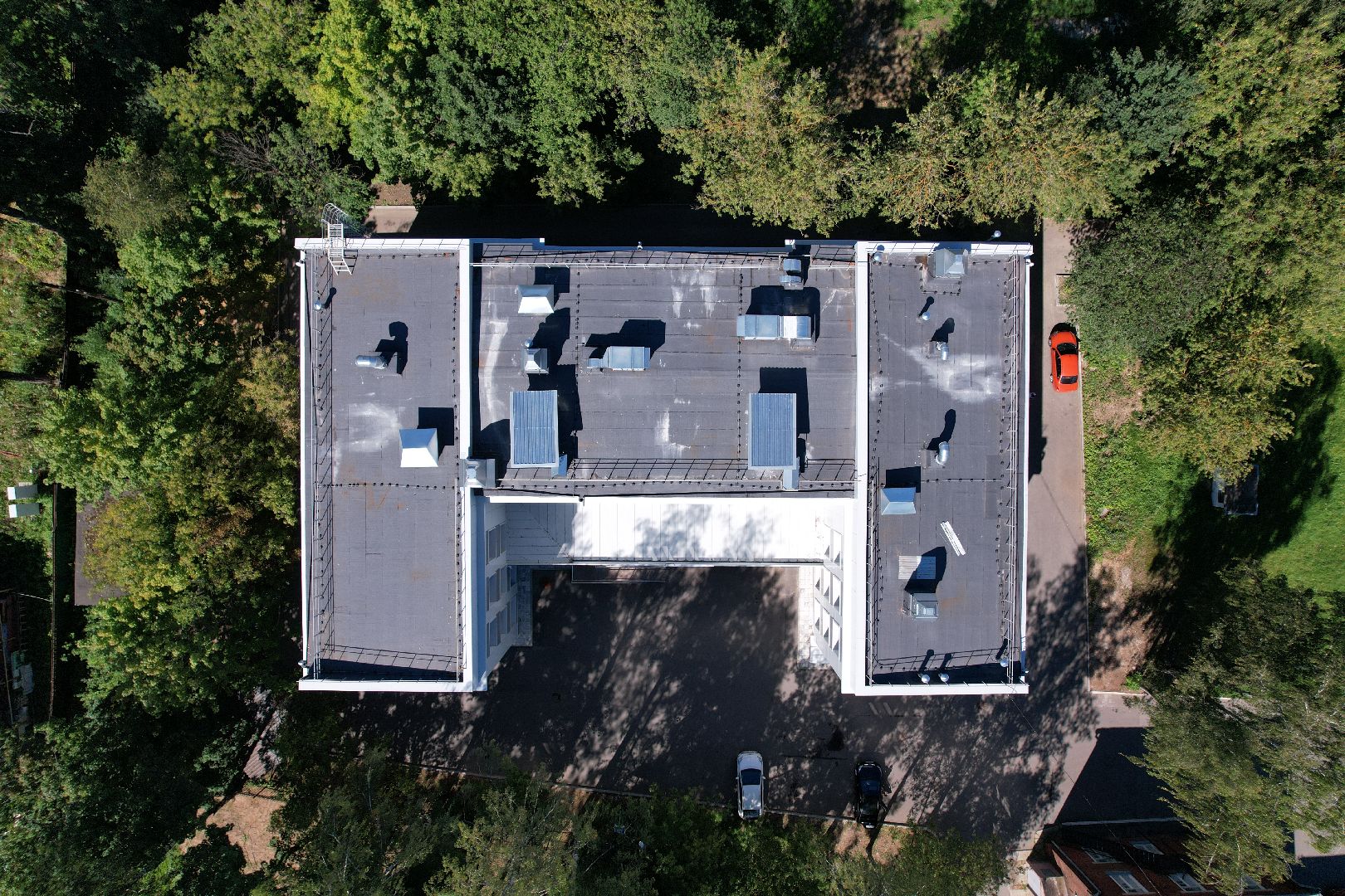 поликлиника, здоровье,медицина, видео с коптера,