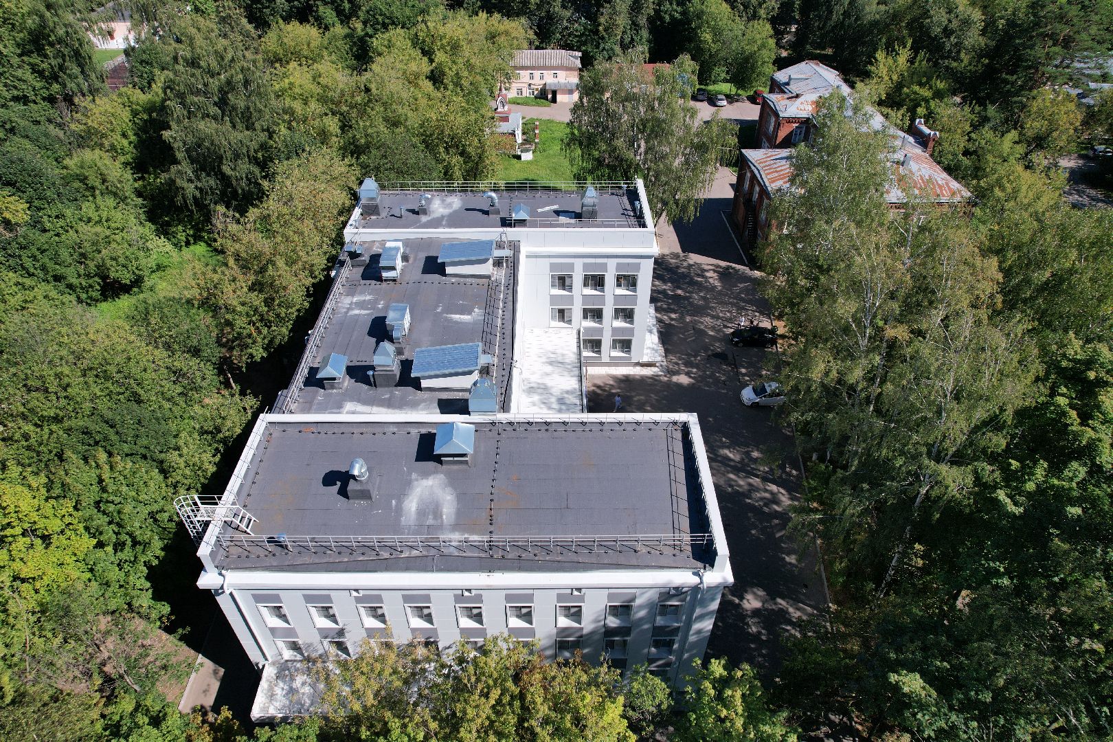 поликлиника, здоровье,медицина, видео с коптера,