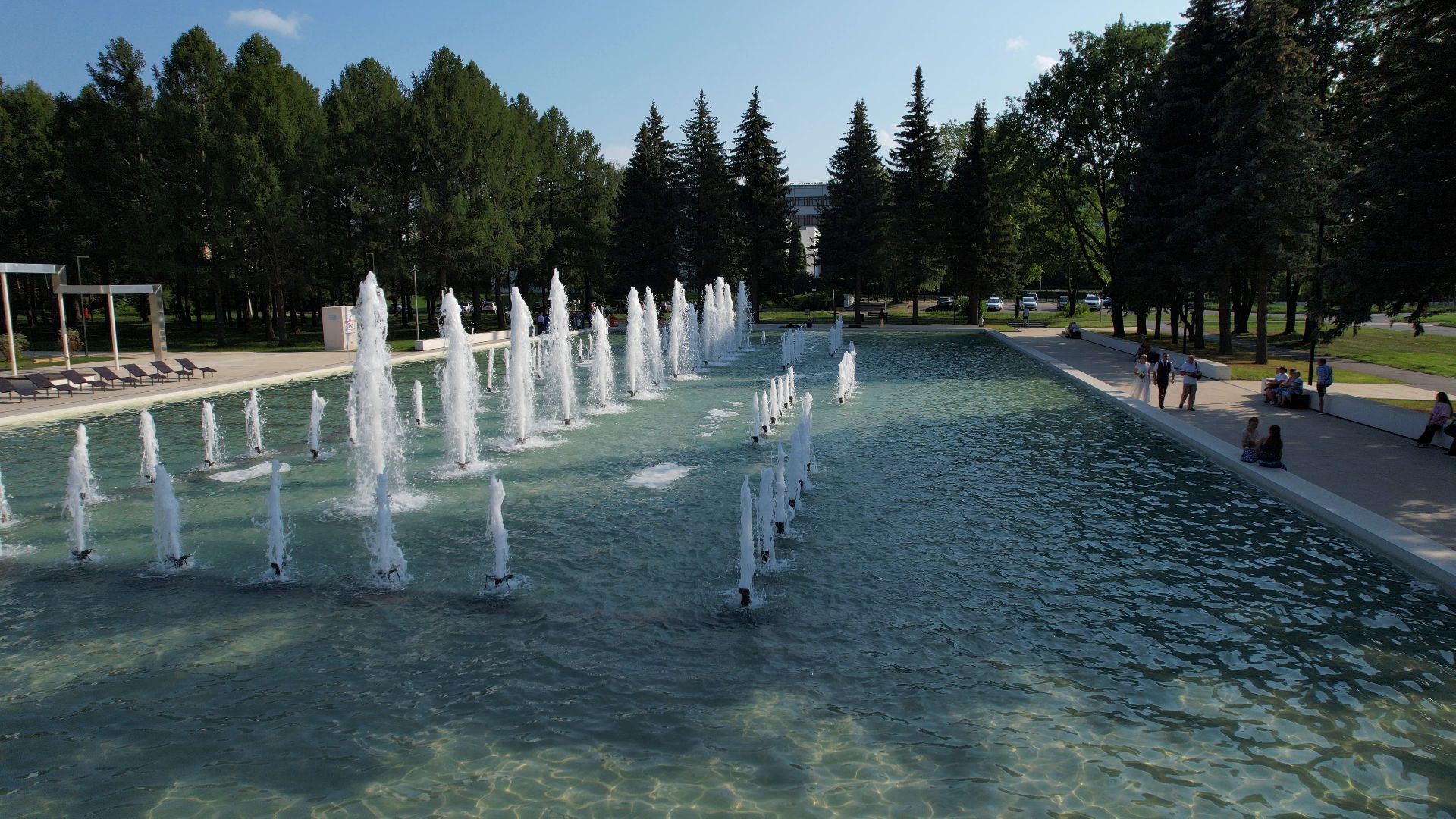 фонтан, пущино,туризм, видео с коптера,