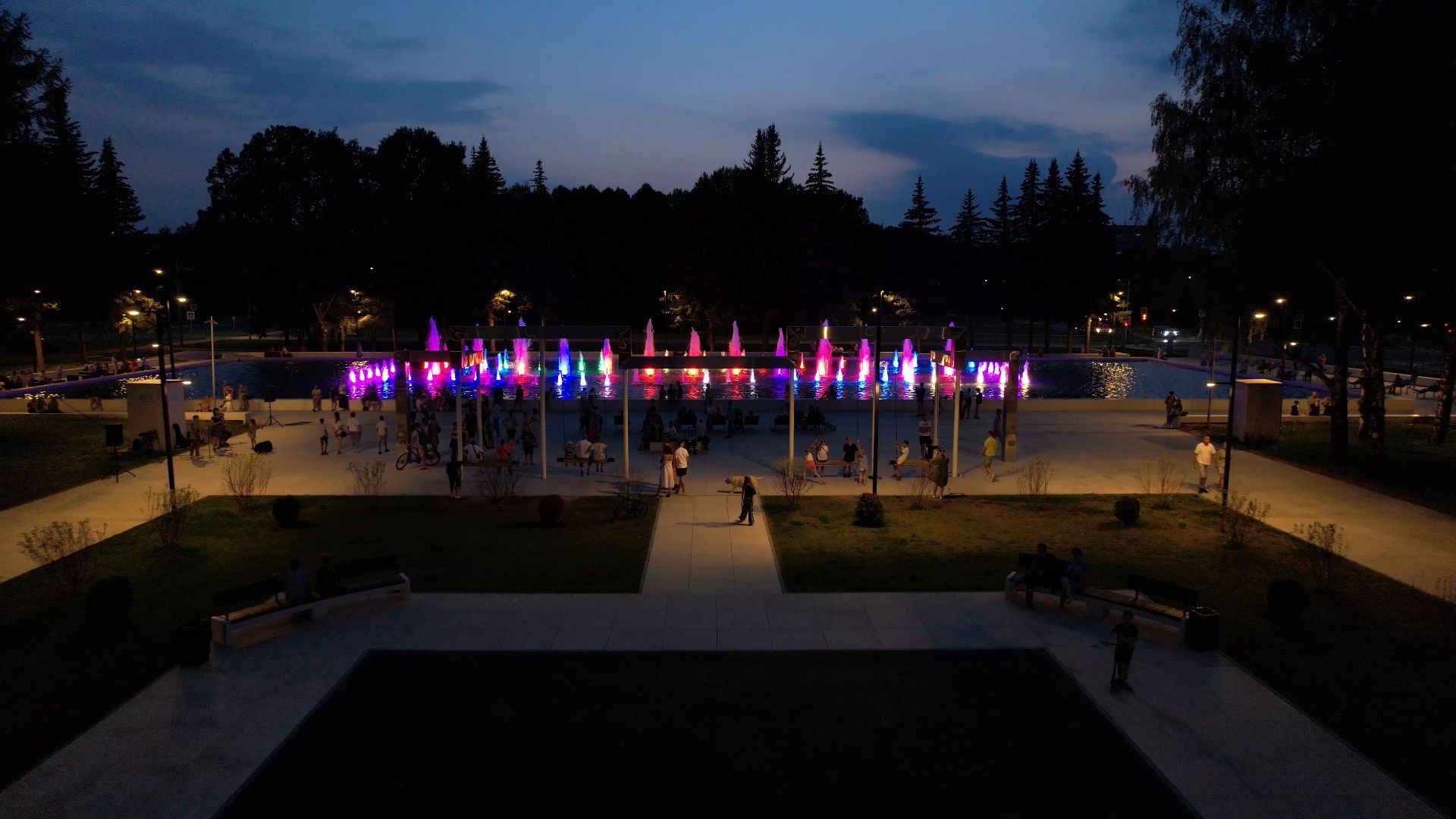 фонтан, пущино,туризм, видео с коптера,