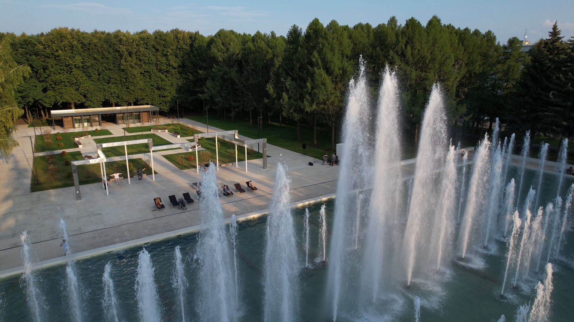 фонтан, пущино,туризм, видео с коптера,