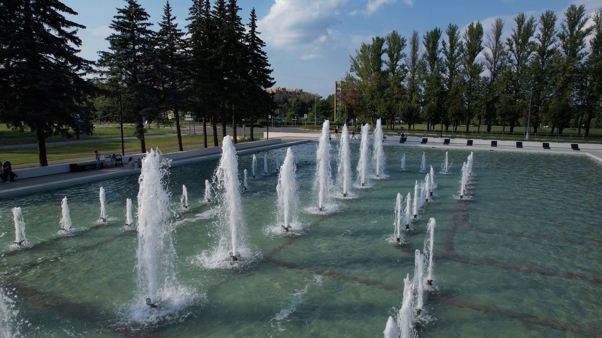 фонтан, пущино,туризм, видео с коптера,