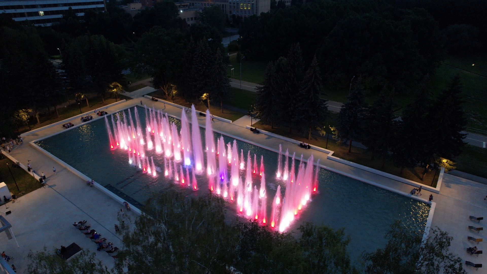 фонтан, пущино,туризм, видео с коптера,