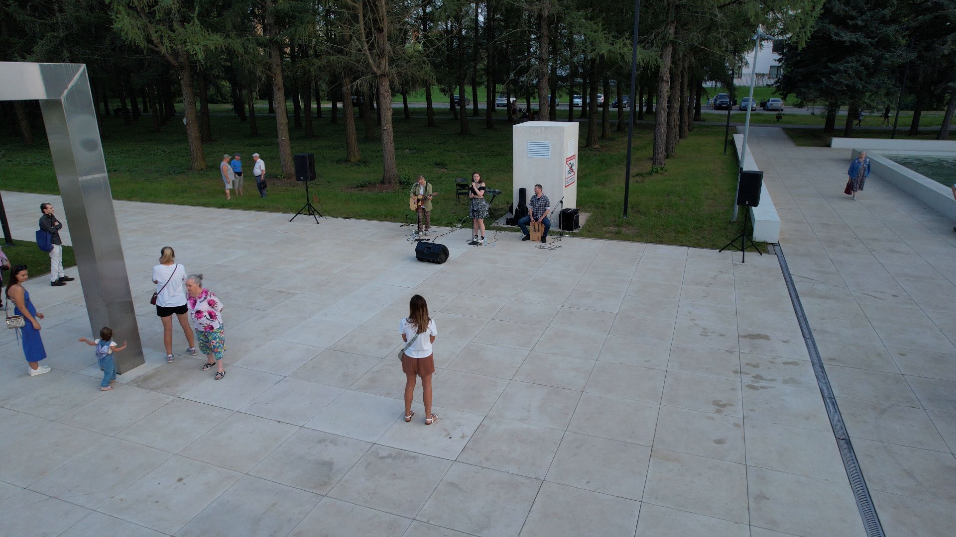 фонтан, пущино,туризм, видео с коптера,