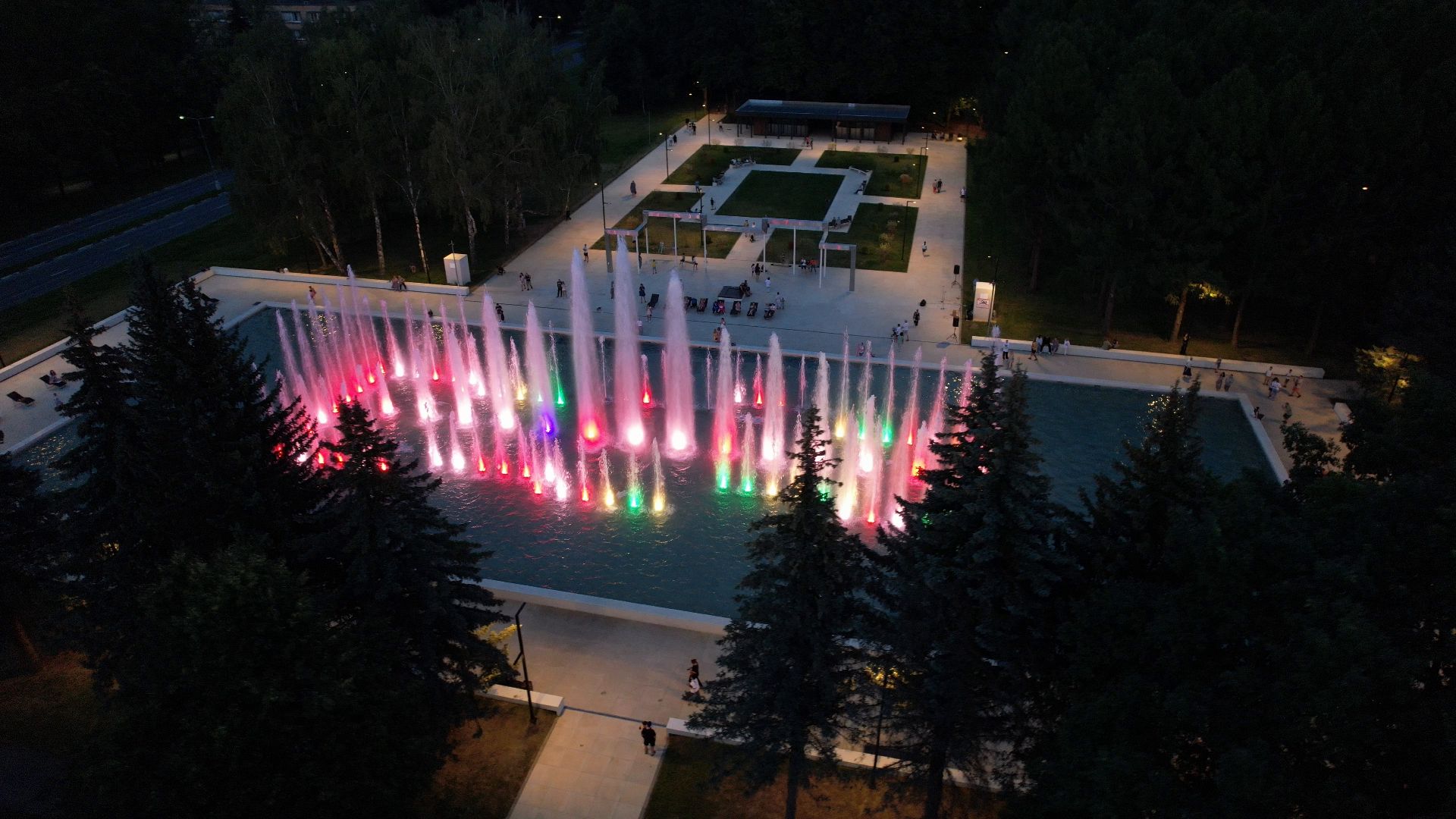 фонтан, пущино,туризм, видео с коптера,