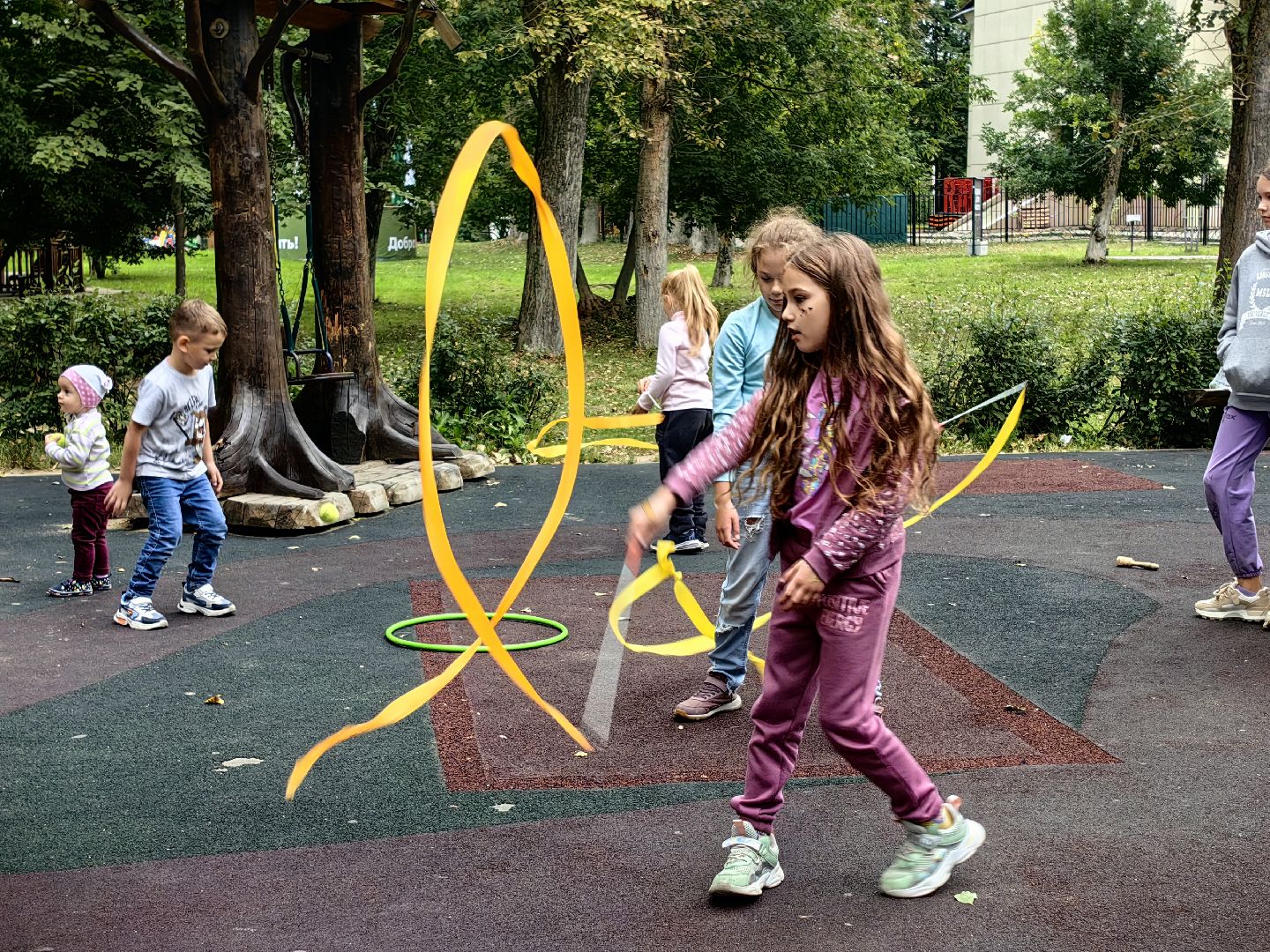 Цирк, развлечения, дети, парк, жонглирование