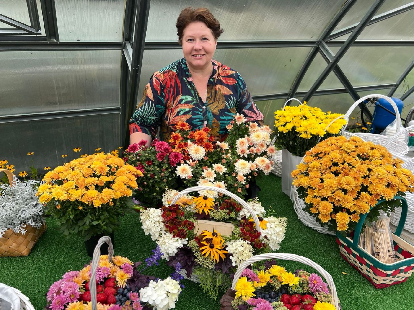 Звенигород, день знаний, цветочные композиции, садовый центр