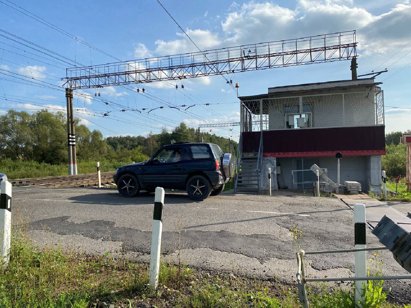 Чехов, дороги, железнодорожный переезд, ремонт дорог