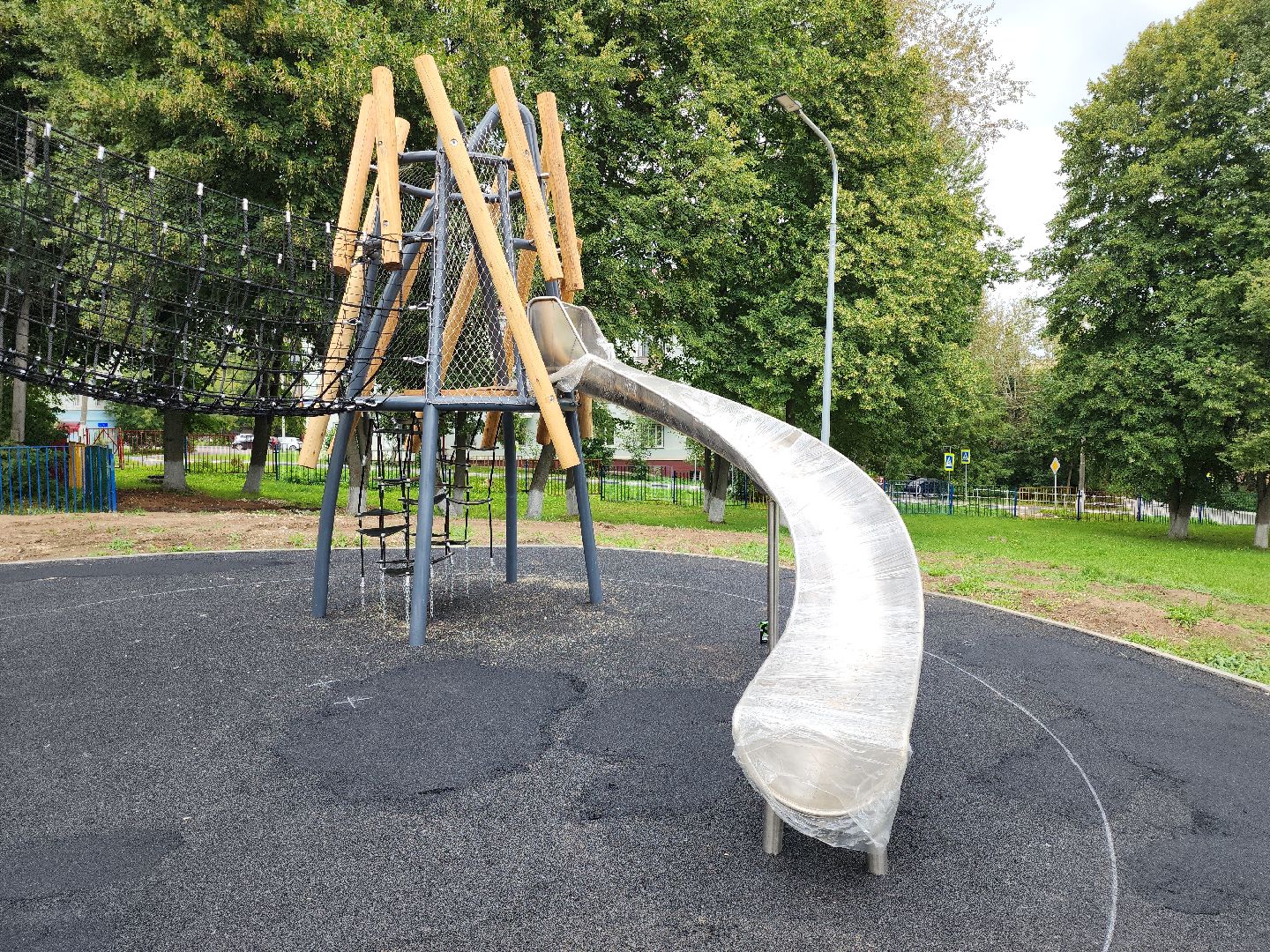 Кашира, СОШ№3, детская площадка, игровой комплекс, губернатор воробьев,
