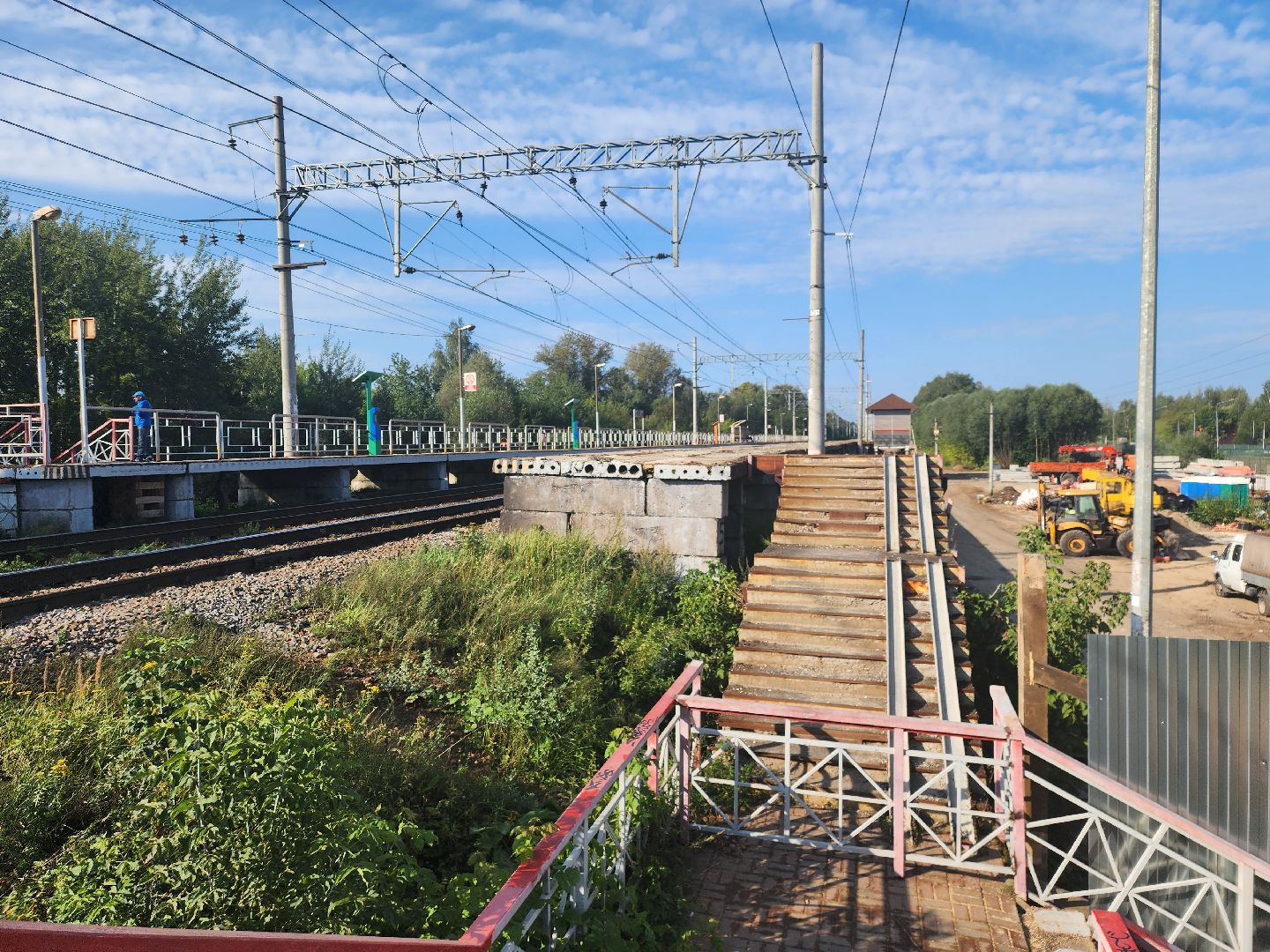 Павловский Посад, городской округ павловский Посад, люди, благоустройство, станция, ремонт, железная дорога, электричка