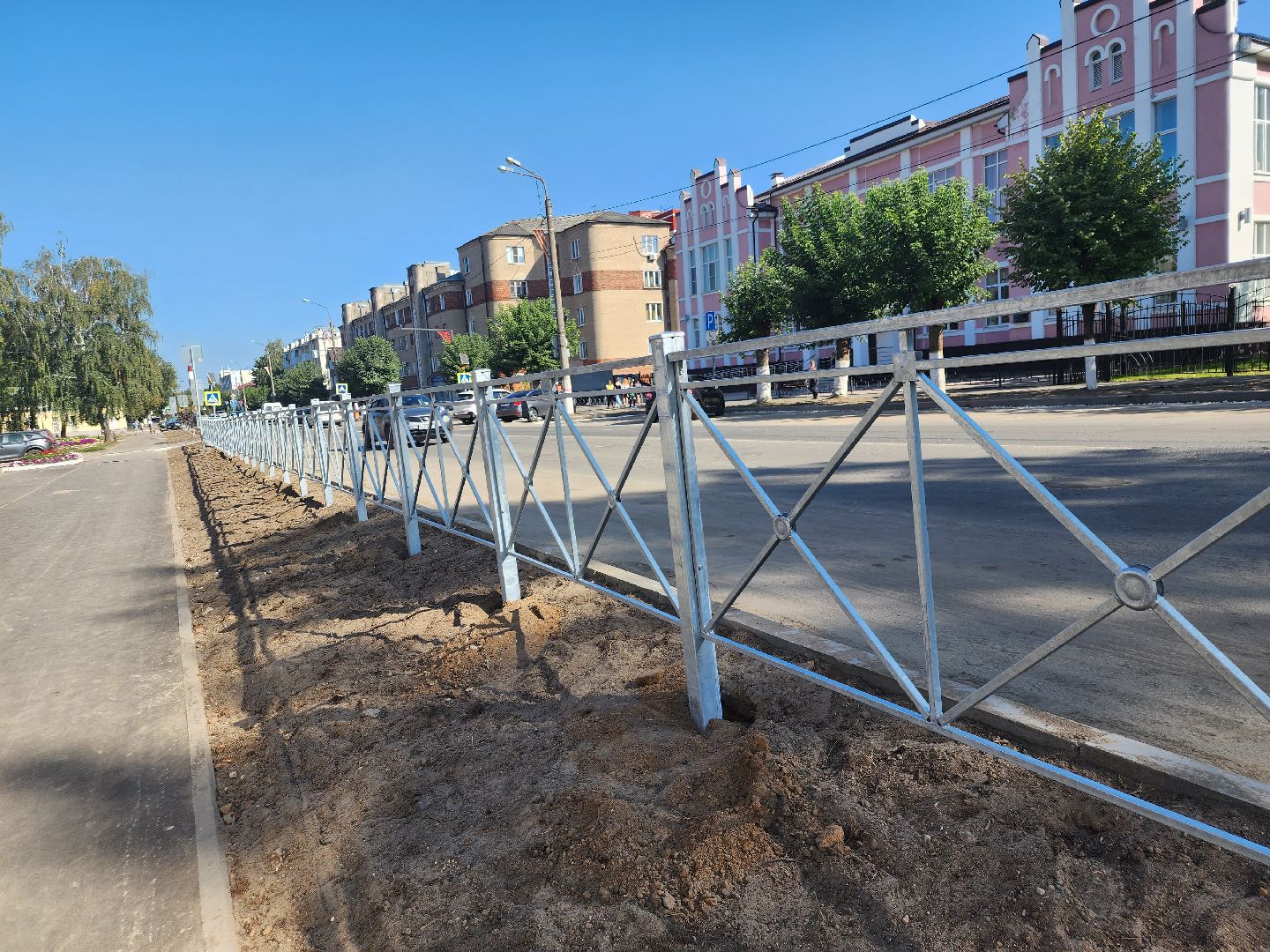 Павловский Посад, городской округ павловский Посад, люди, благоустройство, тротуар, улица, ремонт