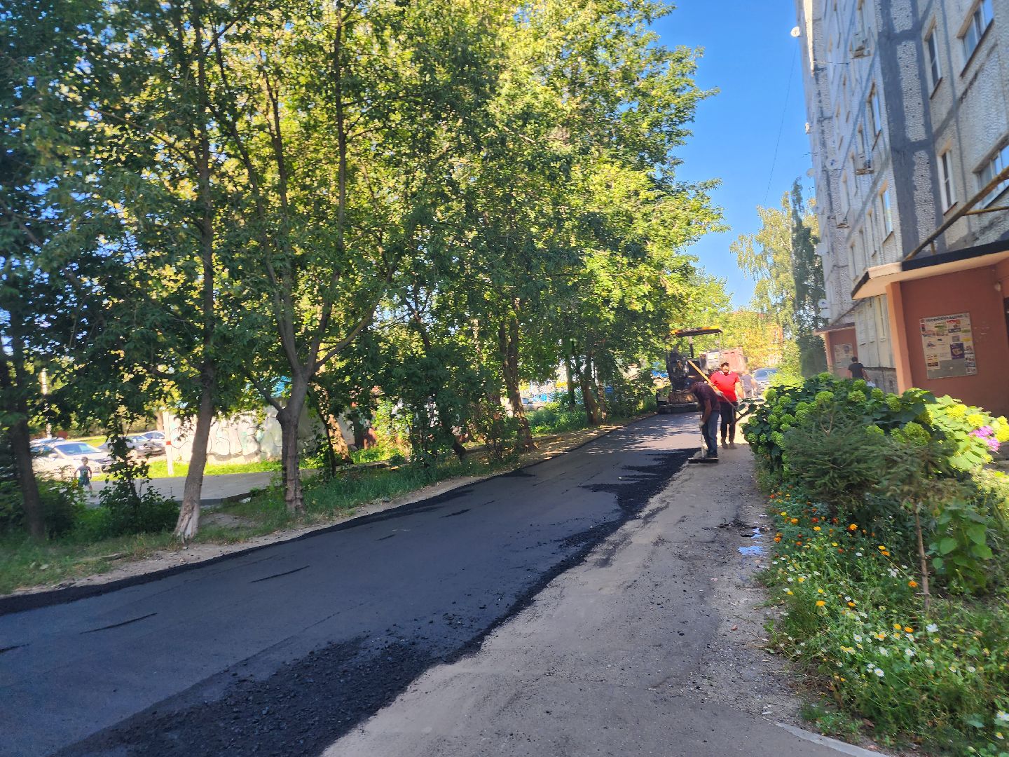 Павловский Посад, городской округ Павловский Посад, люди, ремонт, двор, город