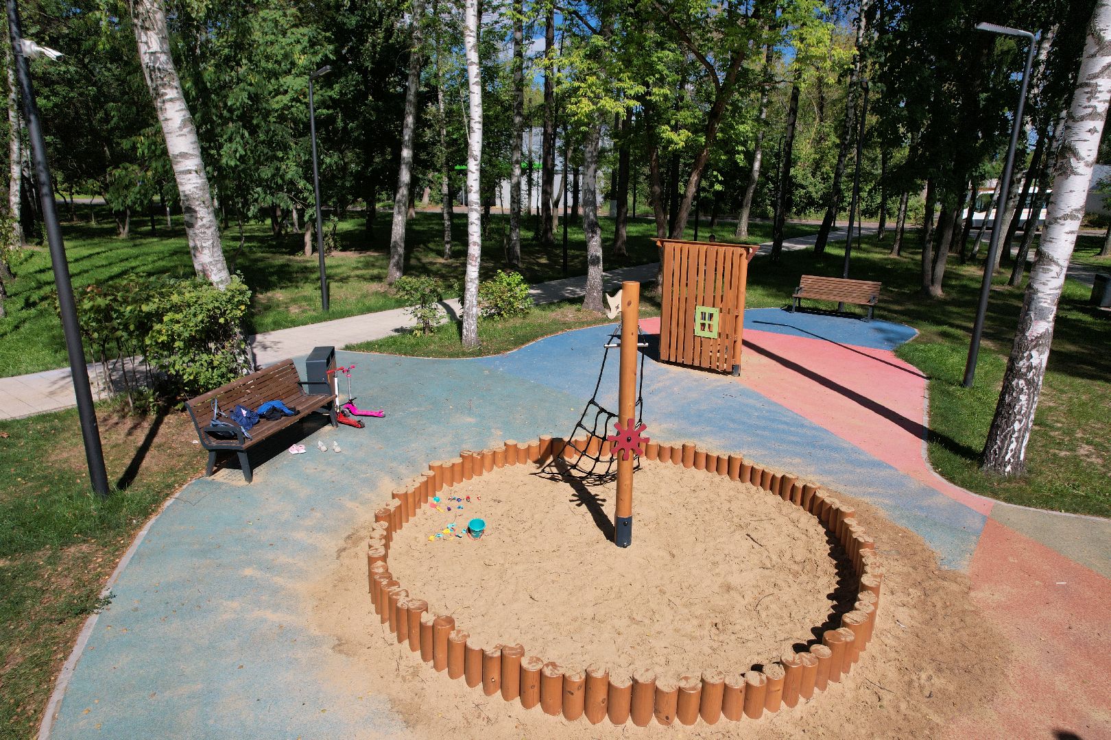 сквер, короле,академик, видео с коптера,