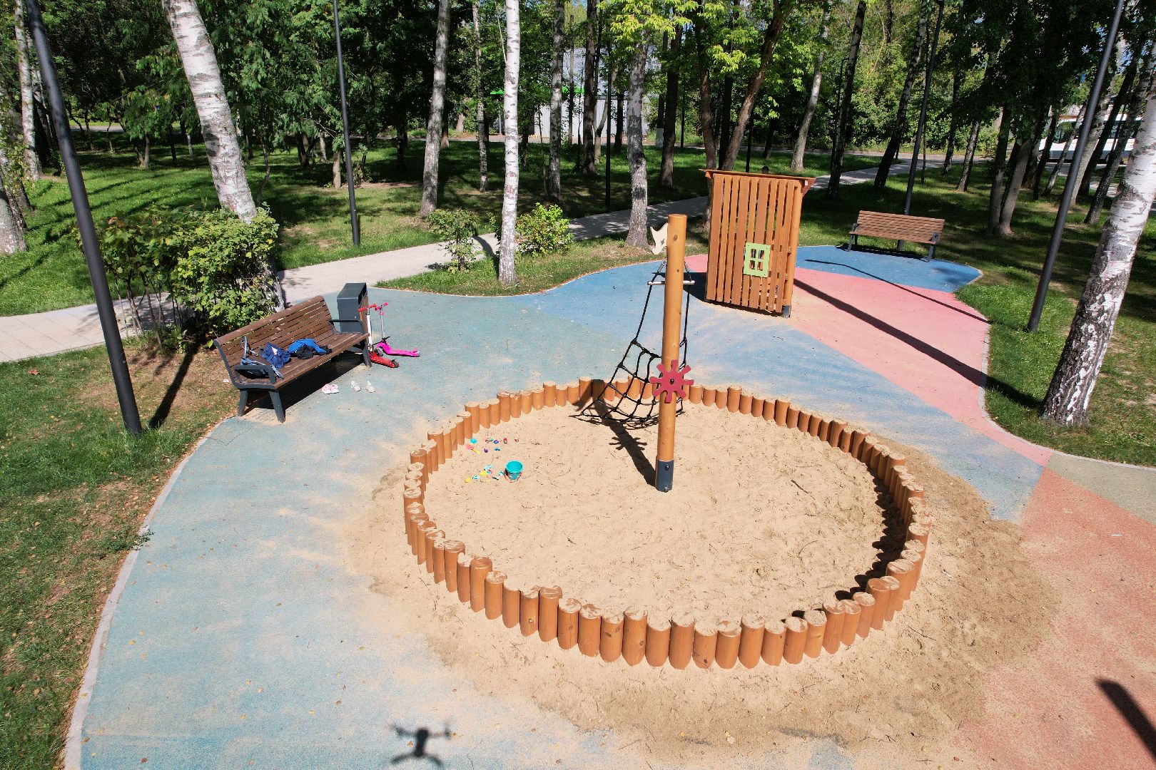 сквер, короле,академик, видео с коптера,