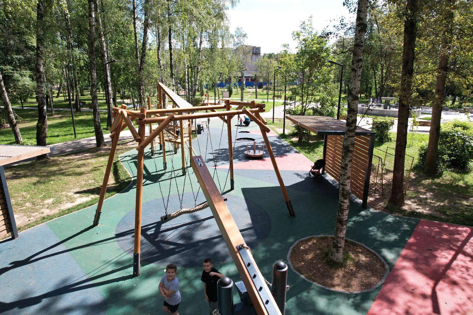 сквер, короле,академик, видео с коптера,