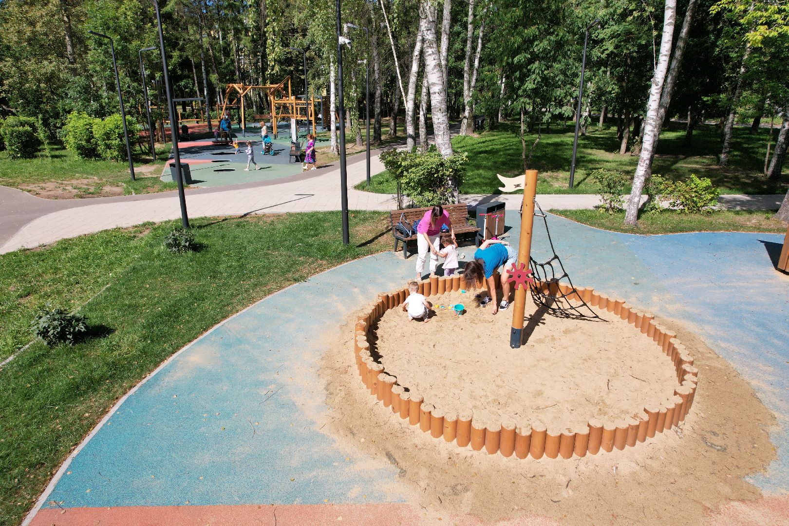 сквер, короле,академик, видео с коптера,