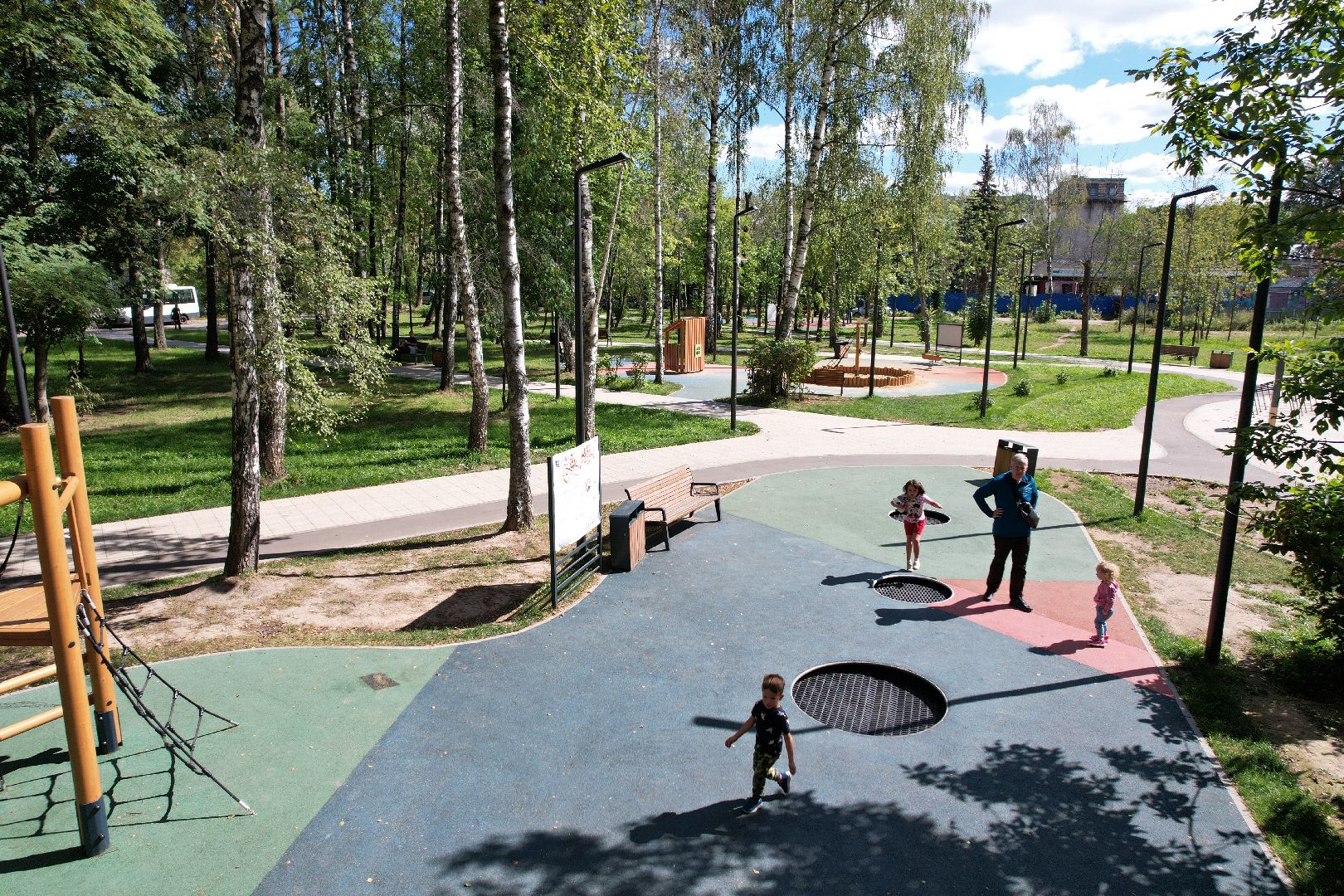 сквер, короле,академик, видео с коптера,