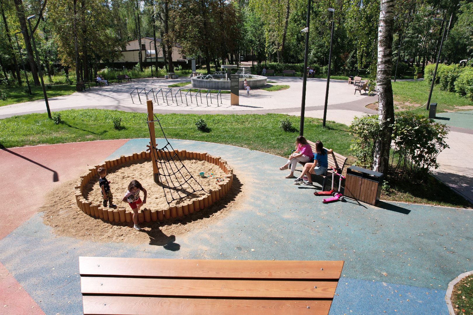 сквер, короле,академик, видео с коптера,