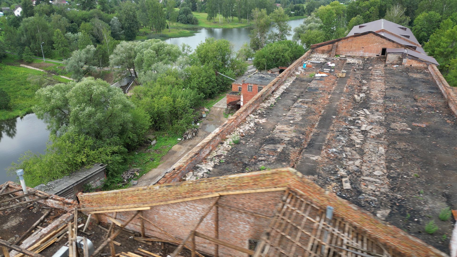 фабрика, клин, мануфактура,туризм, видео с коптера,