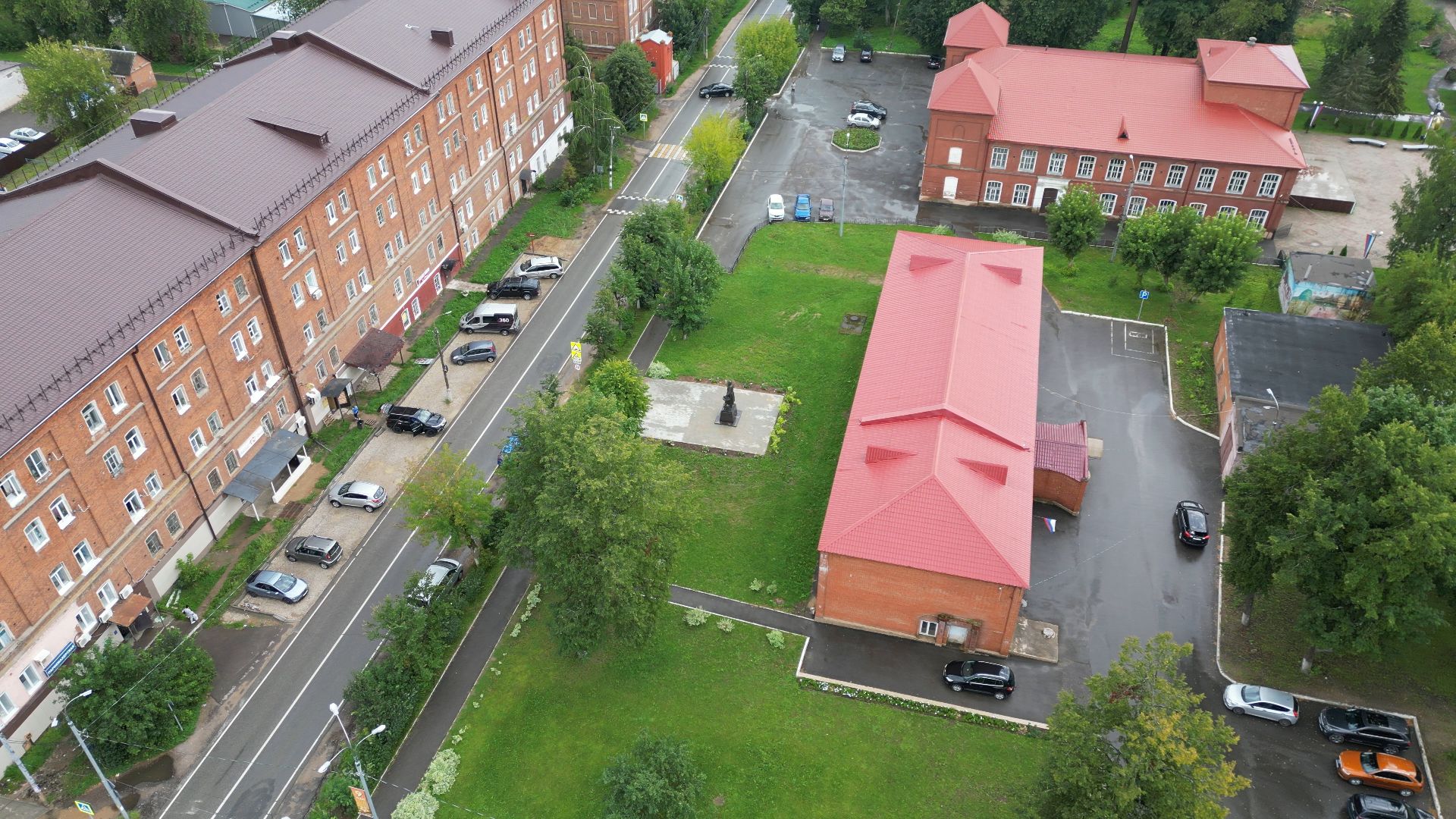 фабрика, клин, мануфактура,туризм, видео с коптера,