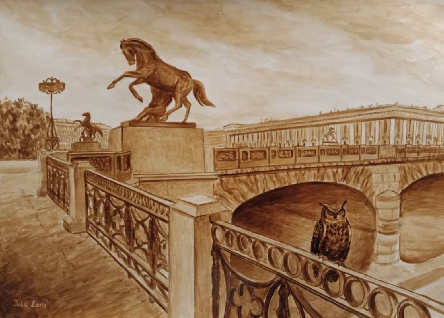 Нахабино, кофе, кофеграфия, художница, Гюго